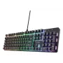 Trust GXT 871 Zora klaviatūra, skirta žaidimams, USB, AZERTY, belgiška, juoda