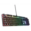 Trust GXT 871 Zora klaviatūra, skirta žaidimams, USB, AZERTY, belgiška, juoda