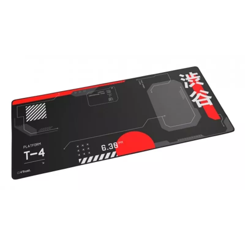 Žaidimų pelės kilimėlis TRUST GXT 759 XXL — 900×400 mm, PET, juoda/raudona