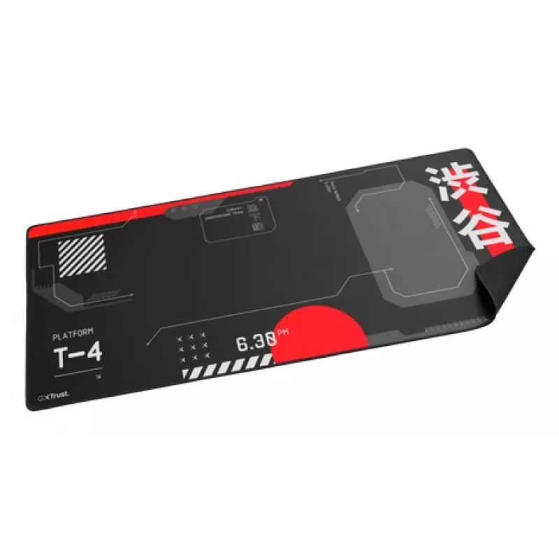 Žaidimų pelės kilimėlis TRUST GXT 759 XXL — 900×400 mm, PET, juoda/raudona