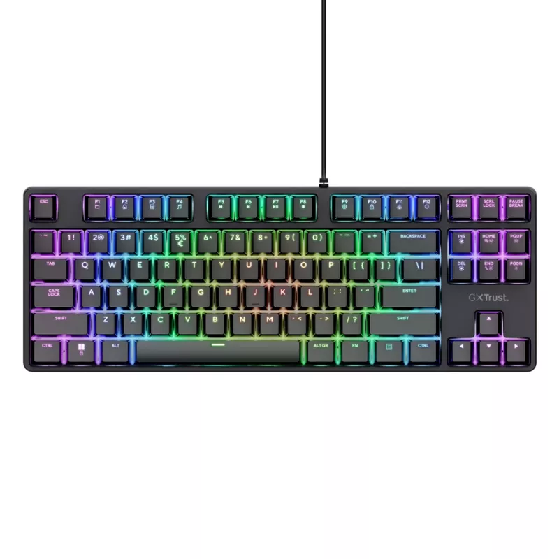 Trust GXT 864 Cada klaviatūra Skirta žaidimams USB QWERTY anglų Juoda