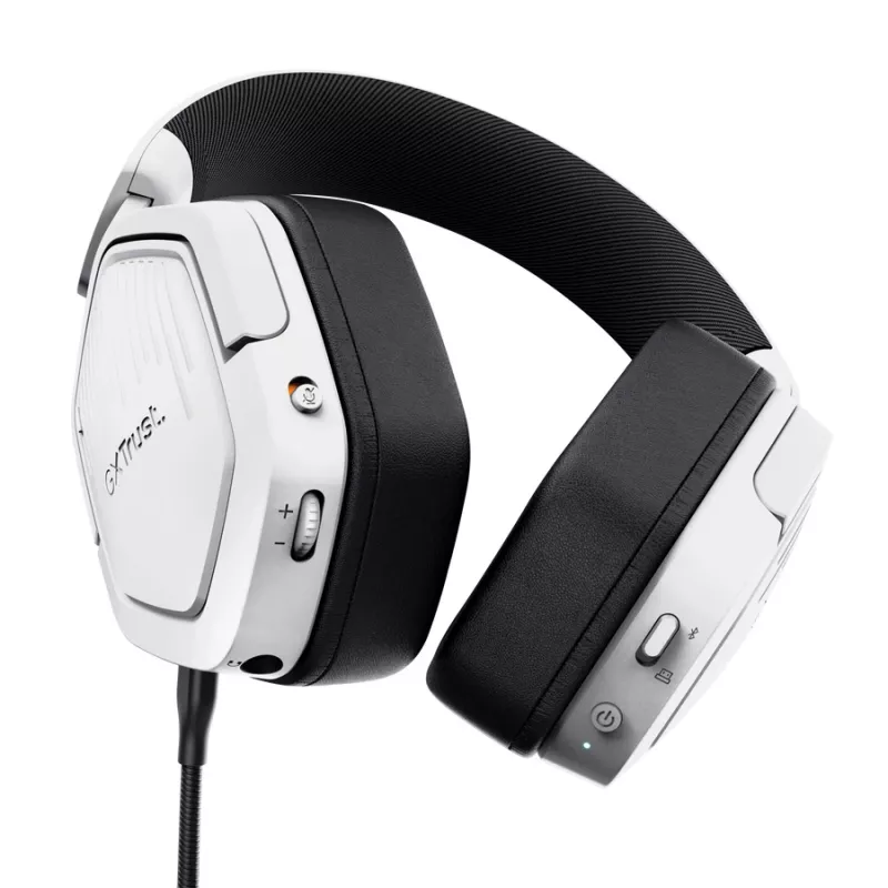 Trust GXT 493PS Carus ausinės laidinės ir belaidės ant galvos skirtos žaidimams Bluetooth baltos