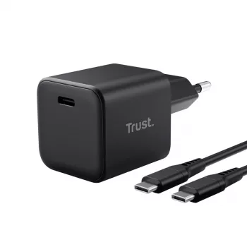 Įkroviklis TRUST Maxo Ultra-small 65W GaN USB-C juodas su 2 m laidu