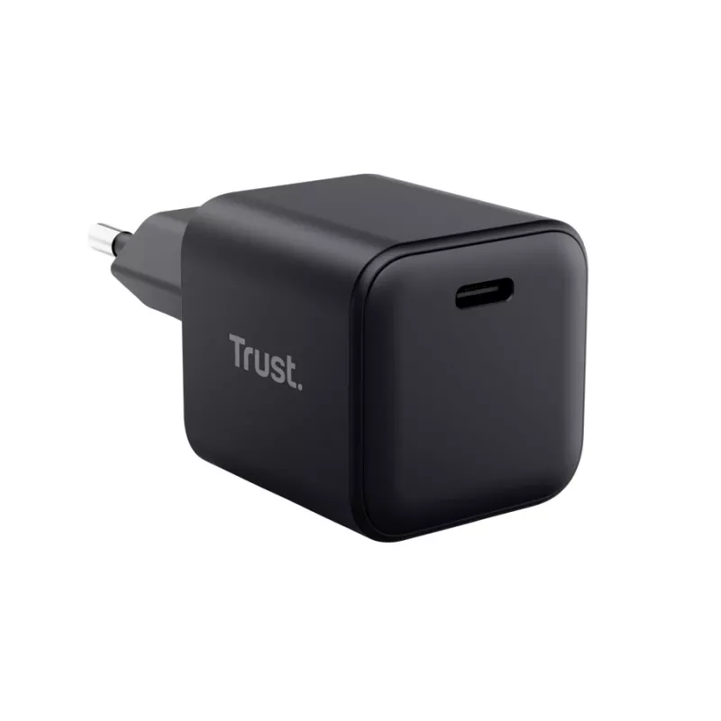 Įkroviklis TRUST Maxo Ultra-small 65W GaN USB-C juodas su 2 m laidu