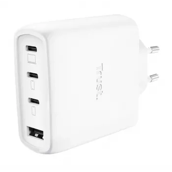 TRUST Maxo 65W vidaus kintamosios srovės greitasis įkroviklis, 3x USB-C, maks. 20V, 2 m laidas, baltas