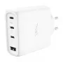 TRUST Maxo 65W vidaus kintamosios srovės greitasis įkroviklis, 3x USB-C, maks. 20V, 2 m laidas, baltas