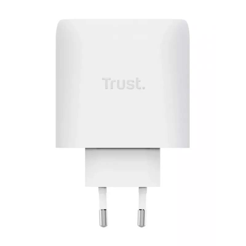 TRUST Maxo 65W vidaus kintamosios srovės greitasis įkroviklis, 3x USB-C, maks. 20V, 2 m laidas, baltas