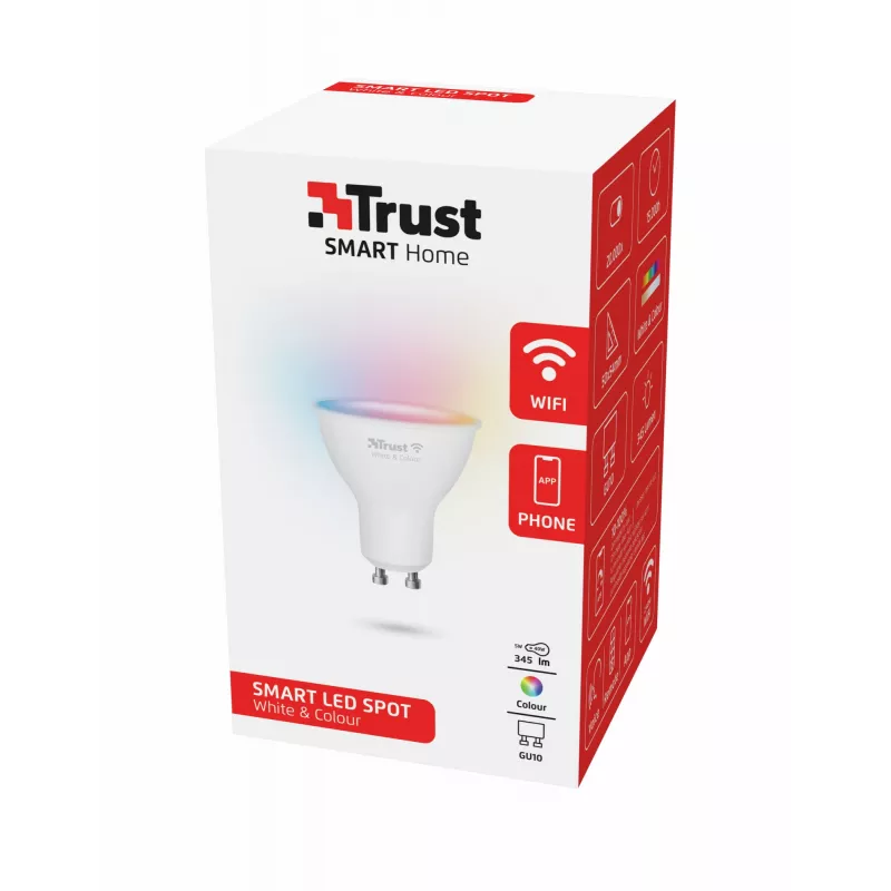 Išmanioji lemputė Trust 71279 Wi-Fi balta 50x50x54 mm