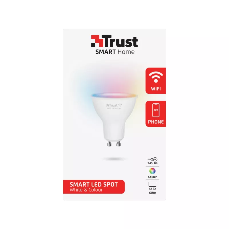 Išmanioji lemputė Trust 71279 Wi-Fi balta 50x50x54 mm