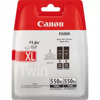 Canon PGI-550BK juodo rašalo kasetė (dviguba pakuotė)