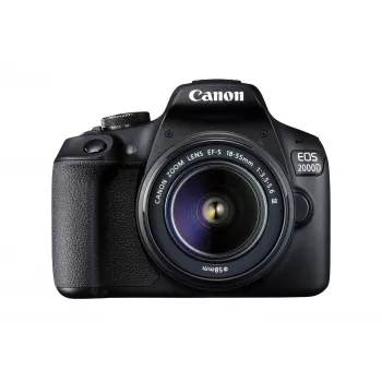 Canon EOS 2000D BK 18-55 IS + SB130 +16GB EU26 SLR fotoaparato rinkinys 24.1 MP CMOS 6000 x 4000 pikselių juoda