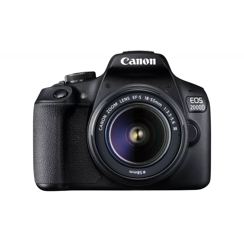 Canon EOS 2000D BK 18-55 IS + SB130 +16GB EU26 SLR fotoaparato rinkinys 24.1 MP CMOS 6000 x 4000 pikselių juoda