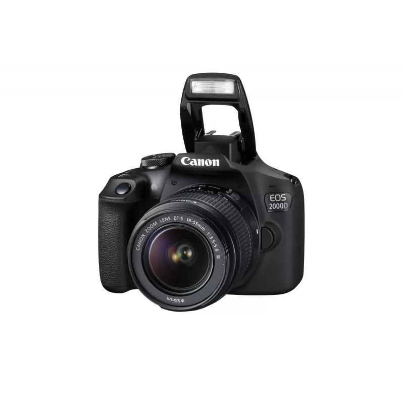 Canon EOS 2000D BK 18-55 IS + SB130 +16GB EU26 SLR fotoaparato rinkinys 24.1 MP CMOS 6000 x 4000 pikselių juoda