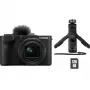 Kompaktiškas fotoaparatas Canon PowerShot V1 Premium Vlogger Kit – 22,3 MP, 1/4 colio CMOS, 4K UHD, 3,1x optinis priartinimas, 3 colių jutiklinis ekranas, juodas