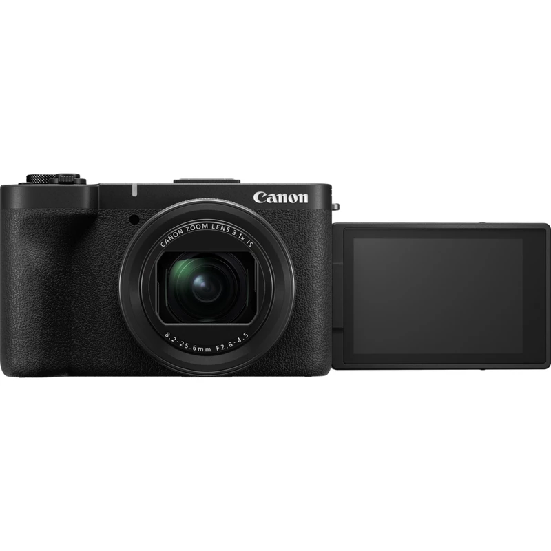Kompaktiškas fotoaparatas Canon PowerShot V1 Premium Vlogger Kit – 22,3 MP, 1/4 colio CMOS, 4K UHD, 3,1x optinis priartinimas, 3 colių jutiklinis ekranas, juodas