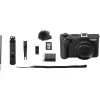 Kompaktiškas fotoaparatas Canon PowerShot V1 Premium Vlogger Kit – 22,3 MP, 1/4 colio CMOS, 4K UHD, 3,1x optinis priartinimas, 3 colių jutiklinis ekranas, juodas