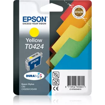 Epson Files vienos pakuotės geltona T0424, geltona, pigmentinis rašalas, 16 ml, 1 vnt.