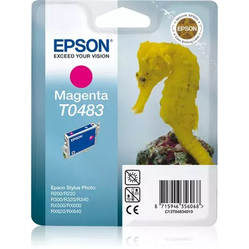 Rašalo kasetė Epson T0483 C13T04834010 purpurinė