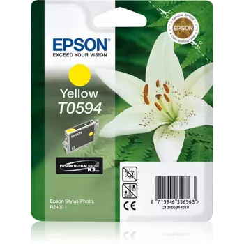 Epson Lily Singlepack Geltona T0594 UltraChrome K3, geltonas, pigmentinis rašalas, 1 vnt.