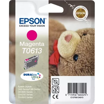 Epson Teddybear Singlepack Magenta T0613 DURABrite Ultra rašalas