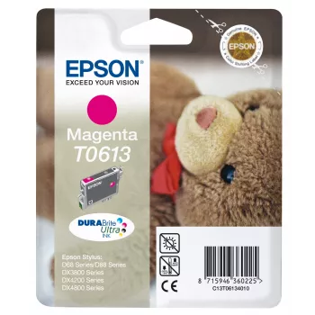 Epson Teddybear Singlepack Magenta T0613 DURABrite Ultra rašalas