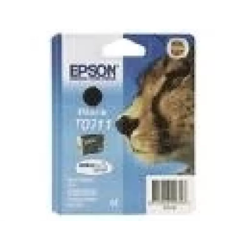 Epson Cheetah Singlepack Juoda T0711 DURABrite Ultra rašalas, juodas, pigmentinis rašalas, 1 vnt.