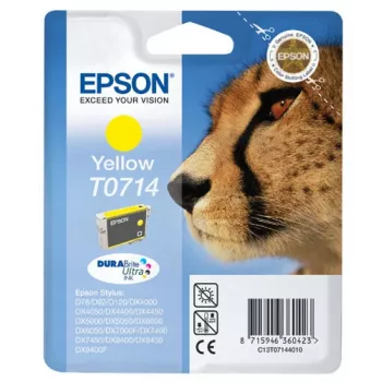 “Epson Cheetah” vienetinis geltonas T0714 DURABrite Ultra rašalas