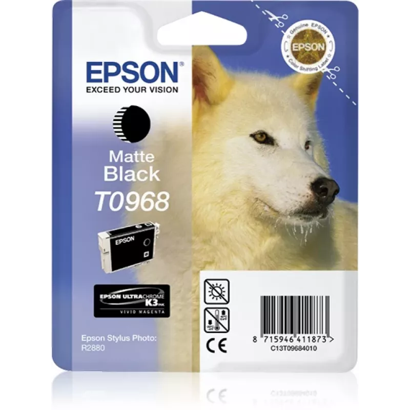 Cartridge EPSON Tinte Matte Juoda T0968 1 x 11.4 ml Ultrachrome K3