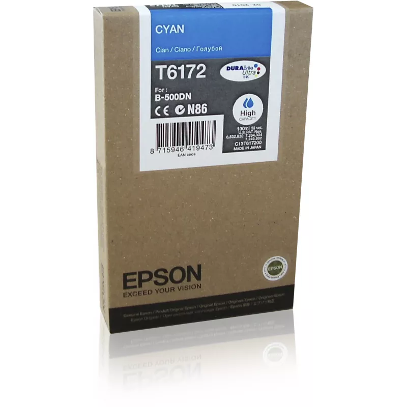 Epson rašalo kasetė HC Cianas 7k, didelės talpos (XL), cianas, 100 ml, 1 vnt.