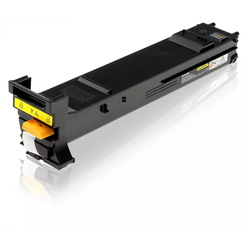 Epson didelės talpos tonerio kasetė geltona 8k, 8000 puslapių, Geltona, 1 vnt.