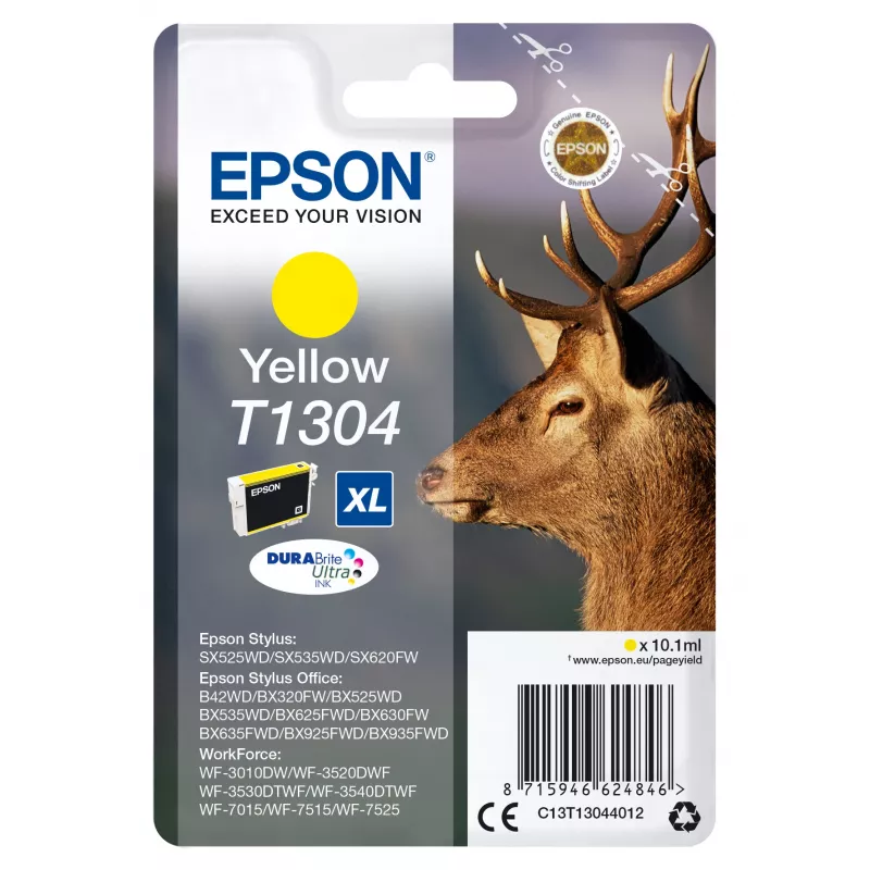 Epson Stag Singlepack Geltona T1304 DURABrite Ultra Ink