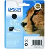 „Epson Cheetah“ vienos pakuotės juodas T0711 DURABrite Ultra rašalas, juodas, pigmentinis rašalas, 1 vnt.