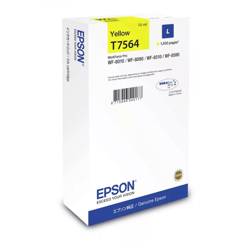 Epson rašalo kasetė L Geltona, geltona, pigmentinis rašalas, 1 vnt.