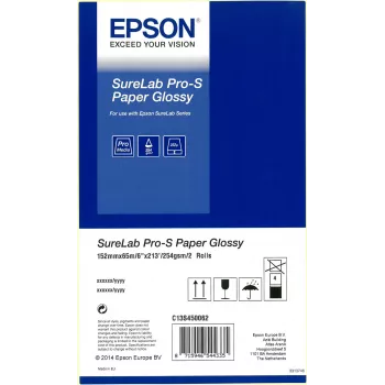Epson SureLab Pro-S Paper Glossy BP 6x65 2 rolls 252 g/m² White