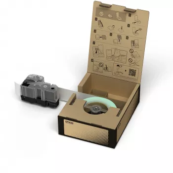 Epson C53S669004 etikečių gamybos juosta Juoda ant permatomo
