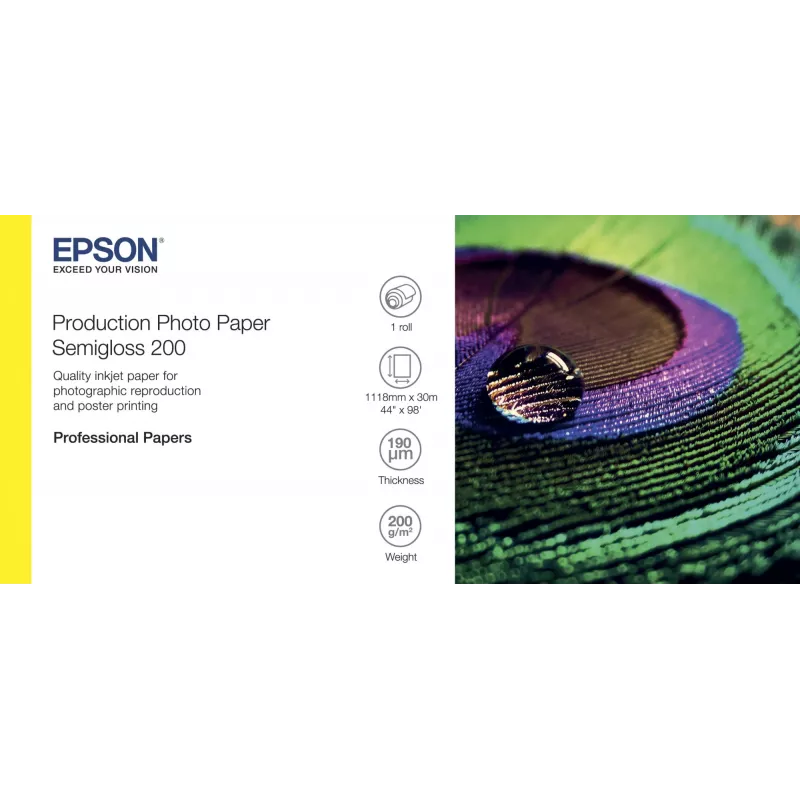 Epson Semigloss 200 White Pusiau blizgus