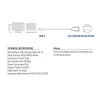 ACT 0,6 metro USB prie nuosekliosios sąsajos adapteris, juodas, 0,6 m, USB Type-A, DB-9, vyriškas, vyriškas