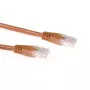 ACT rudas 0,5 metro U/UTP CAT6A komutacinis kabelis su RJ45 jungtimis