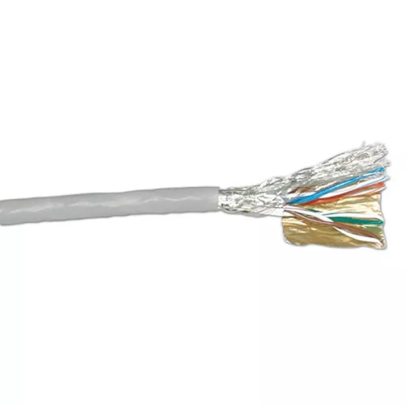 Kabelis ACT CAT 6A S/FTP PVC montažinis 305 m pilkas