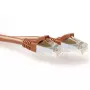 ACT rudas 5,00 metrų SFTP CAT6A komutacinis kabelis su apsaugotais RJ45 kištukais