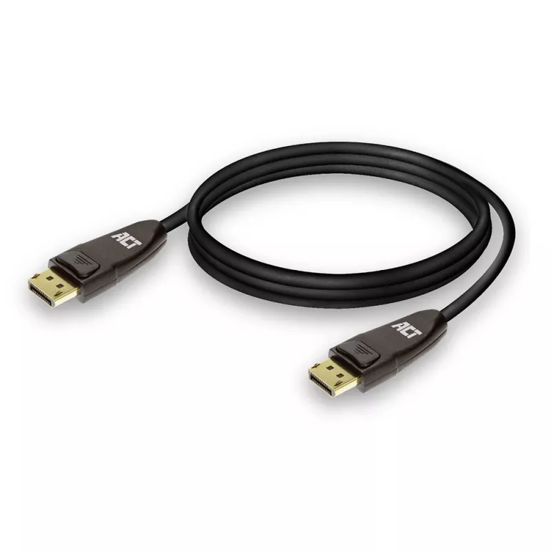 ACT DisplayPort 1.4 kabelis 8K, 1 m, 1 m, DisplayPort, DisplayPort, Kištukas, Kištukas, Juoda
