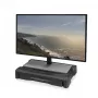 ACT monitoriaus stovas itin platus su stalčiumi, reguliuojamas aukštis, Pastatomas, 10 kg, 81,3 cm (32 coliai), Aukščio reguliavimas, Juodas