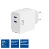 ACT USB-C įkroviklis 65W 2 prievadų su Power Delivery PPS ir GaNFast