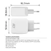 ACT USB-C įkroviklis 65W 2 prievadų su Power Delivery PPS ir GaNFast