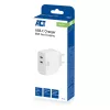 ACT USB-C įkroviklis 65W 2 prievadų su Power Delivery PPS ir GaNFast