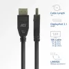 ACT AK4083 DisplayPort laidas 3 m juodas