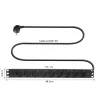 ACT ilginimo laidas PDU 19 inch CEE7/7 su 9 F tipo lizdais, 3 m H05VV-F 3G1.5