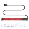 Maitinimo skirstytuvas ACT PD3004 19 colių C14 IEC60320 su 8 F tipo lizdais, 3 m H05VV-F 3G1.0, 230 V 10 A