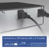 Maitinimo skirstytuvas ACT PD3004 19 colių C14 IEC60320 su 8 F tipo lizdais, 3 m H05VV-F 3G1.0, 230 V 10 A
