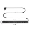 ACT prailginimo laidas PDU 19 colių CEE7/7 su 9 E tipo lizdais, 3 m H05VV-F 3G1.5
